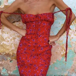 Rat and boa fia dress